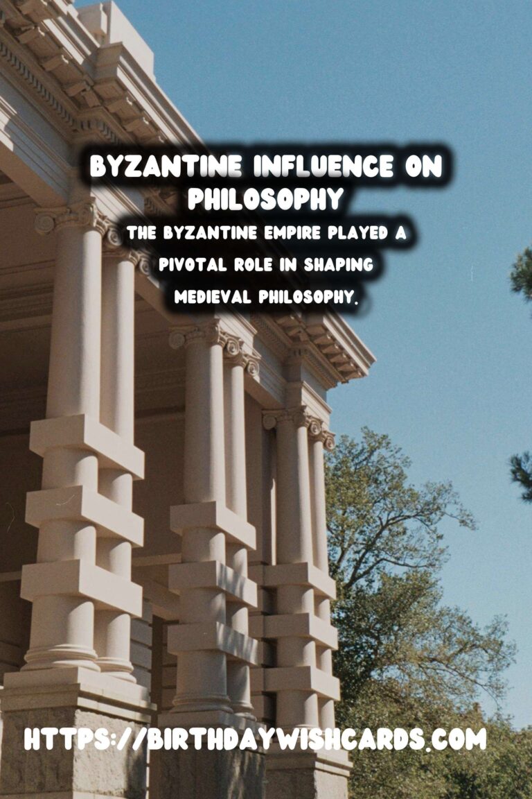 The Rich Legacy of Byzantine Influence on Philosophy