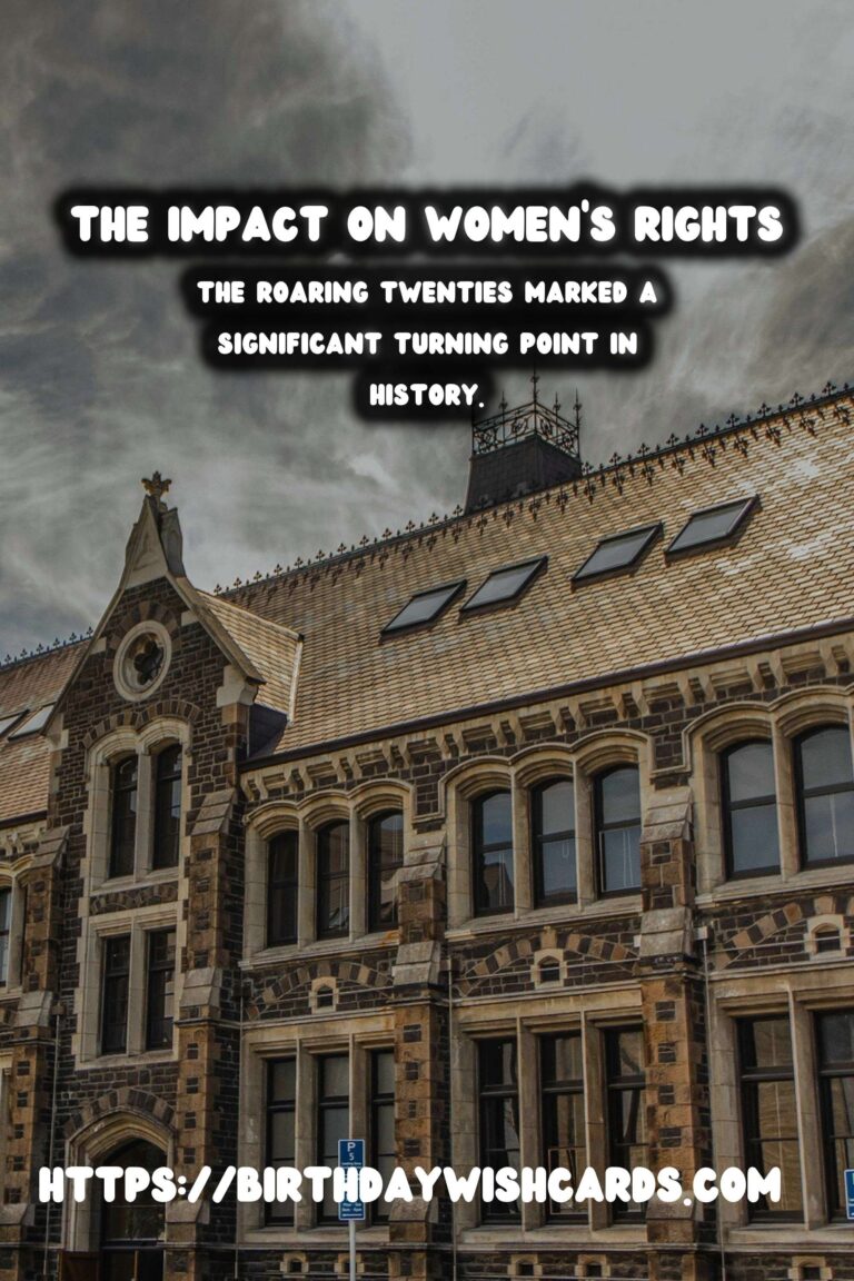 The Roaring Twenties: Its Impact on Women's Rights
