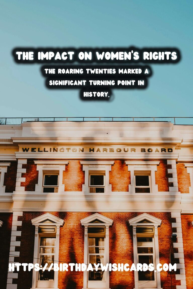The Roaring Twenties: Its Impact on Women's Rights