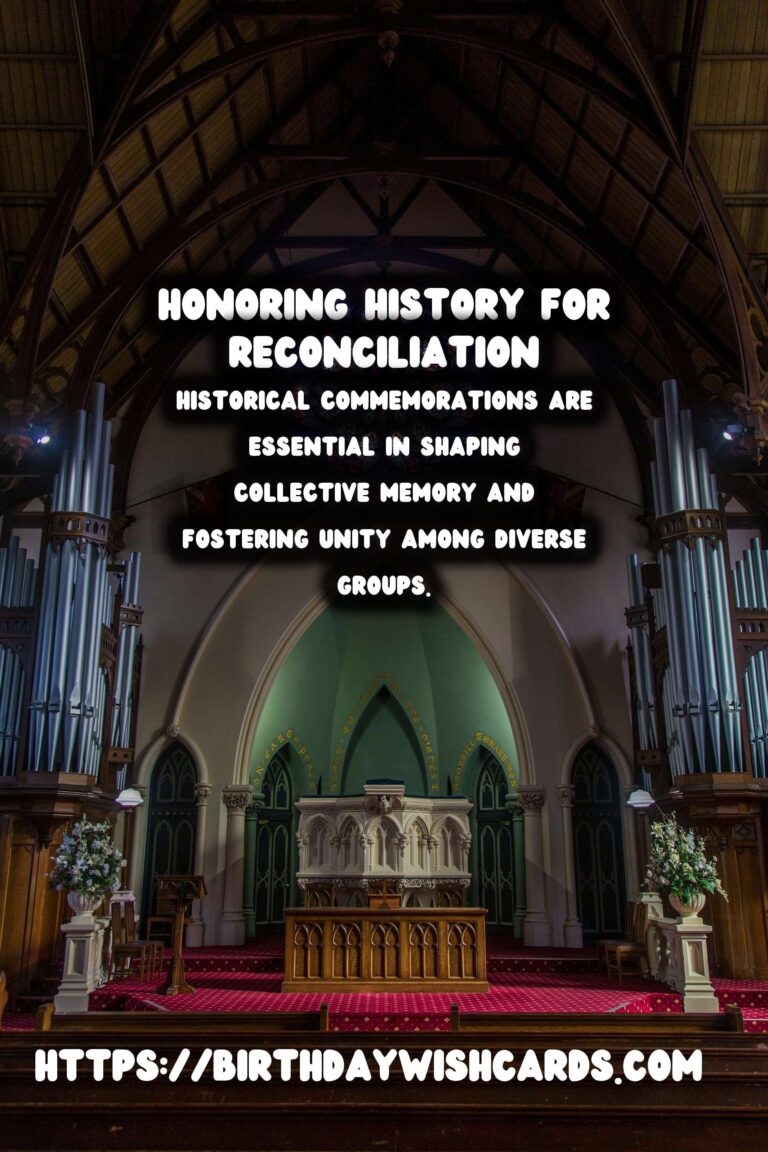 The Role of Historical Commemorations in National Reconciliation