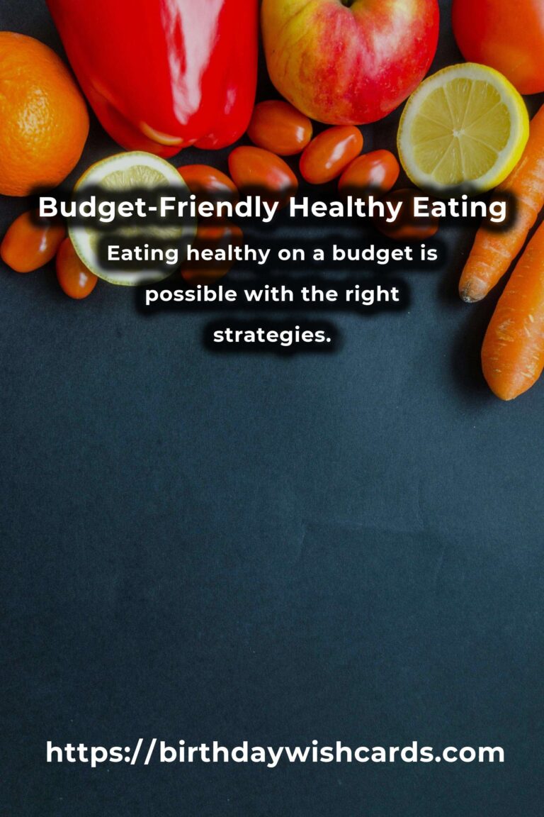 The Science Behind Budget-Friendly Healthy Eating