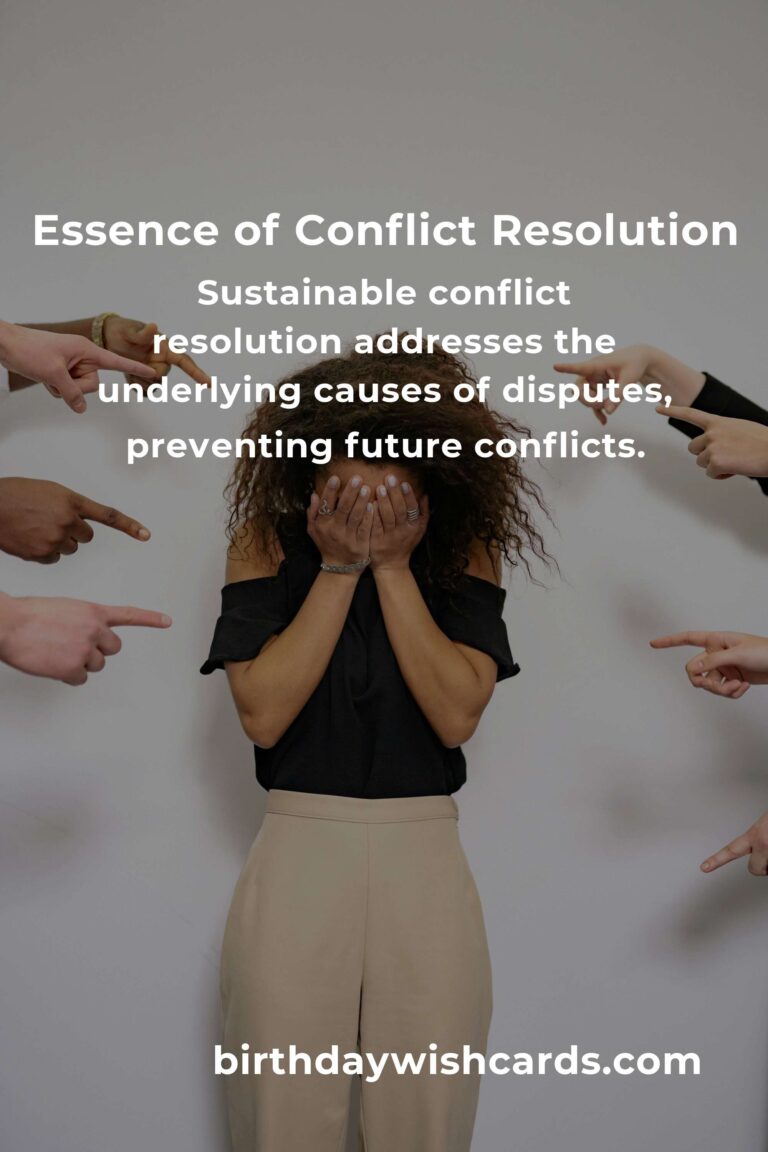 The Science Behind Sustainable Conflict Resolution