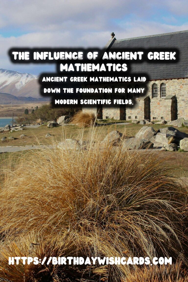 The Transformative Influence of Ancient Greek Mathematics on Modern Science