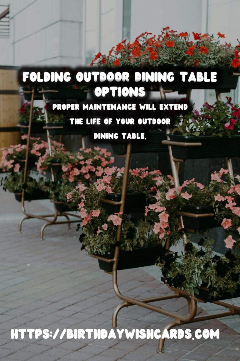 The Ultimate Guide to Choosing a Summer Outdoor Dining Table: Folding Options