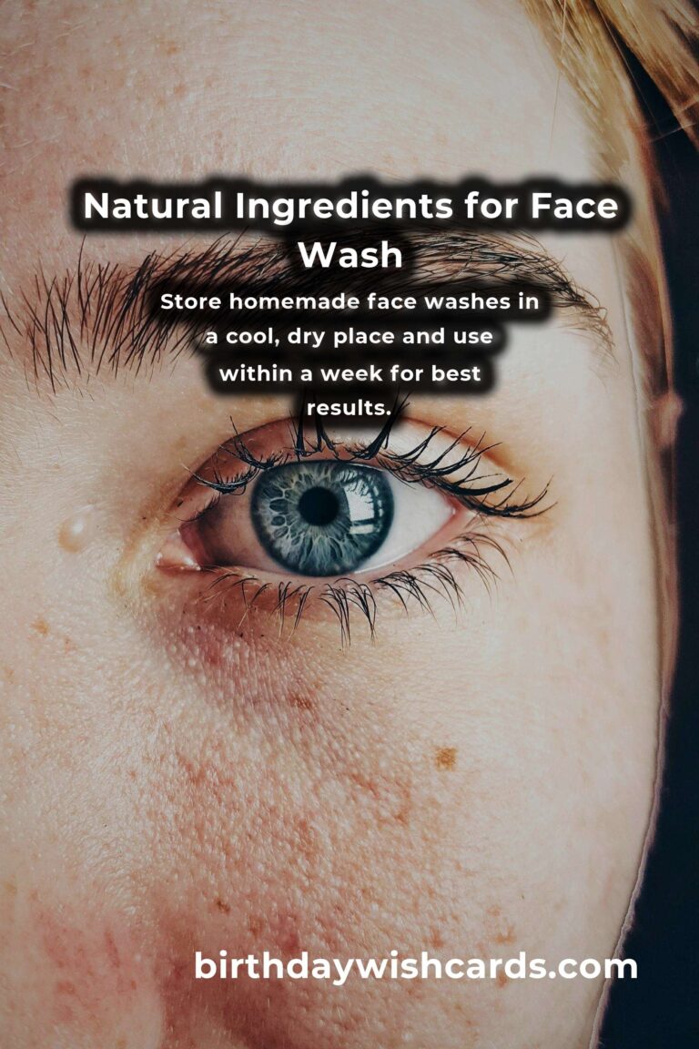 The Ultimate Guide to Homemade Natural Face Wash for Glowing Skin