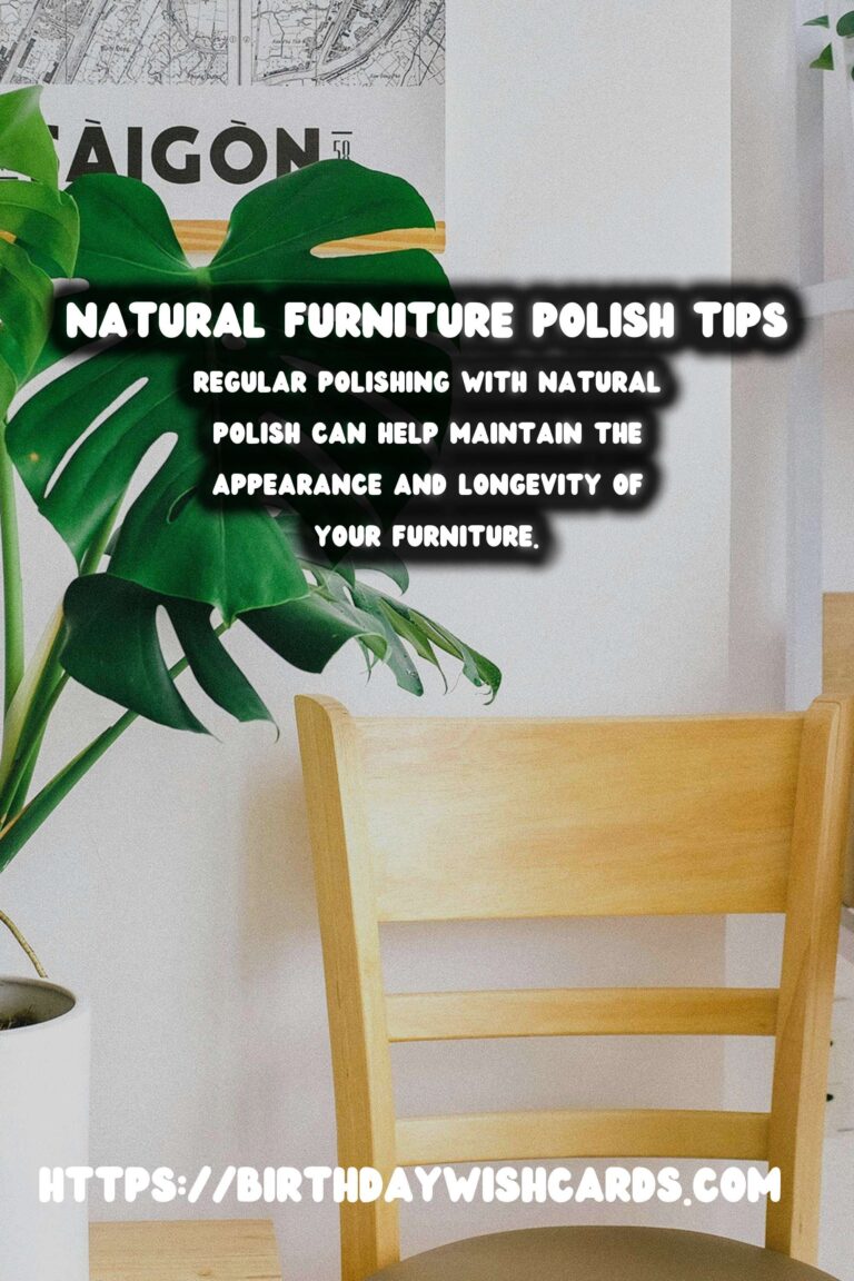 The Ultimate Guide to Homemade Natural Furniture Polish