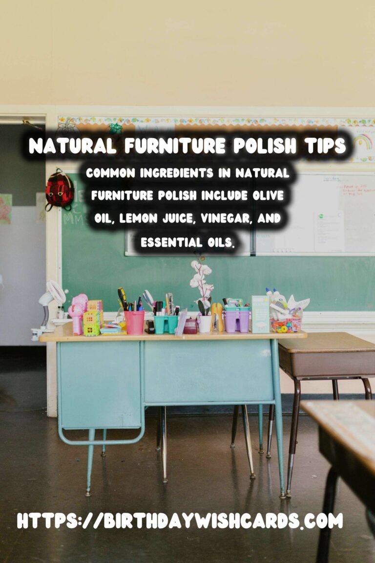 The Ultimate Guide to Homemade Natural Furniture Polish