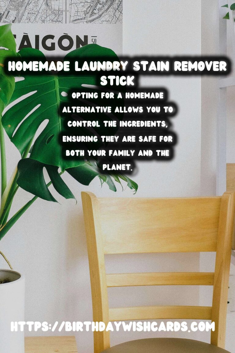 The Ultimate Guide to Making a Homemade Laundry Stain Remover Stick