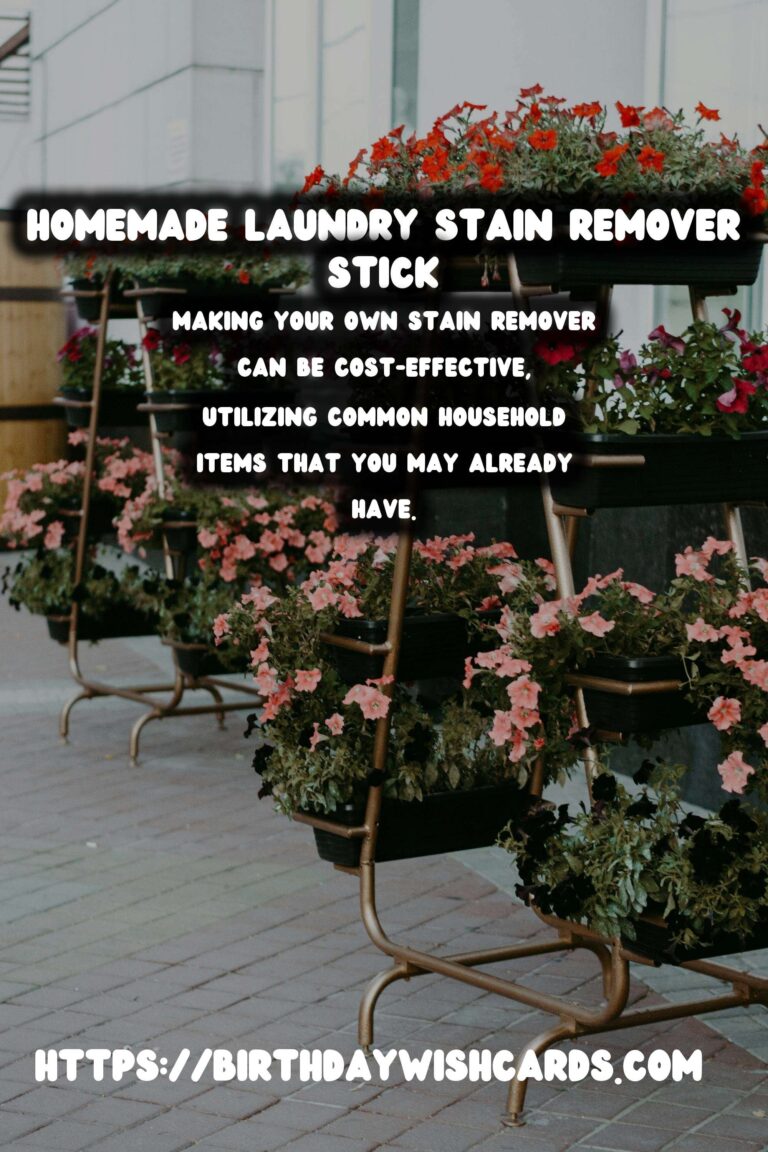 The Ultimate Guide to Making a Homemade Laundry Stain Remover Stick