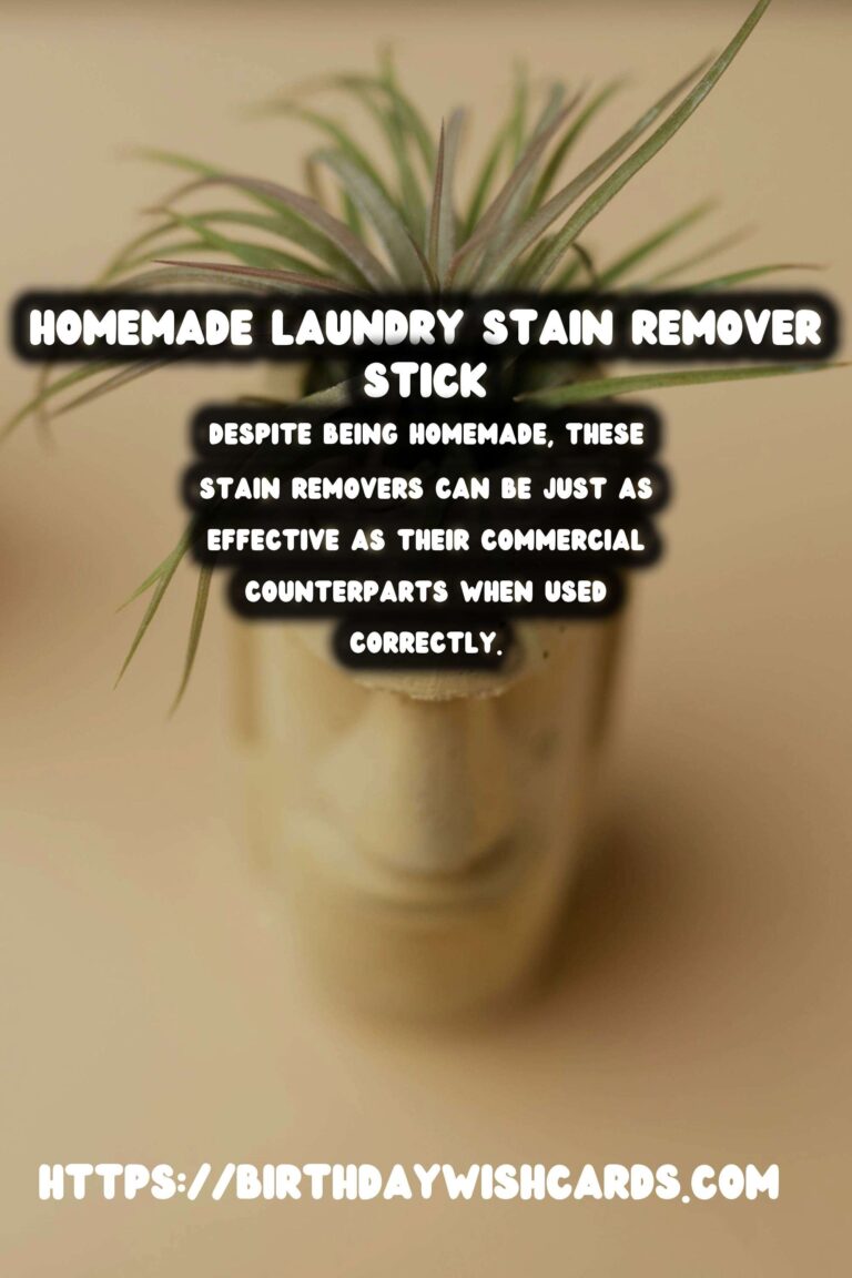 The Ultimate Guide to Making a Homemade Laundry Stain Remover Stick