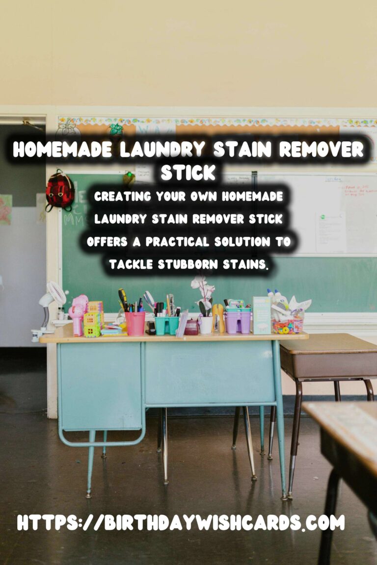 The Ultimate Guide to Making a Homemade Laundry Stain Remover Stick