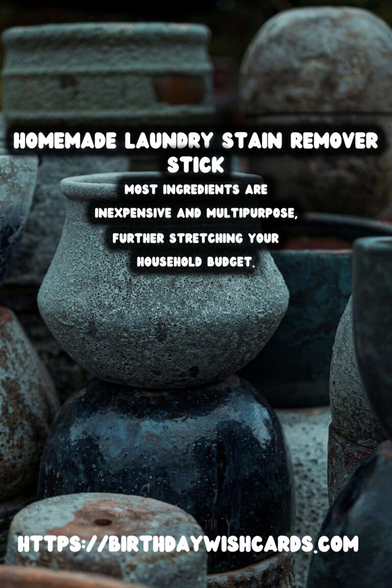The Ultimate Guide to Making a Homemade Laundry Stain Remover Stick