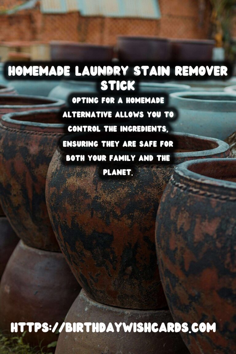 The Ultimate Guide to Making a Homemade Laundry Stain Remover Stick