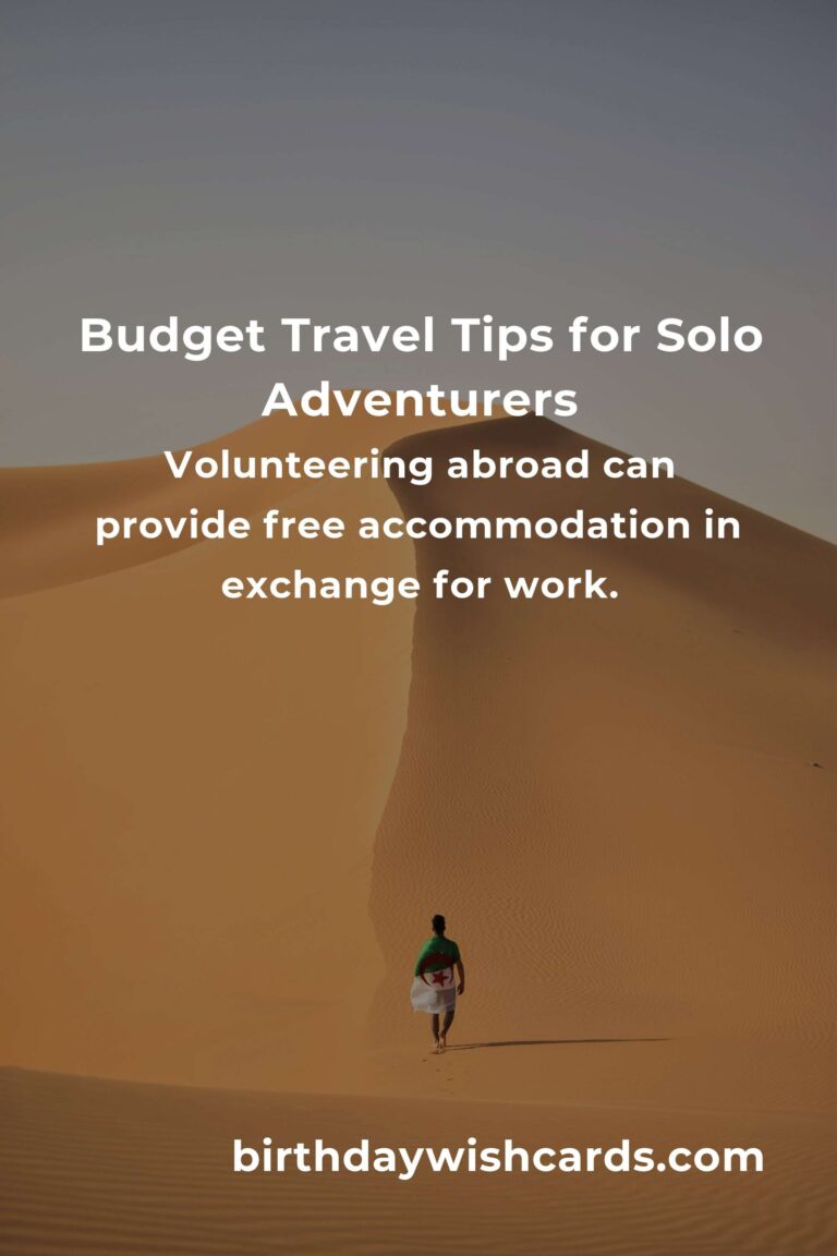 Top 10 Budget Travel Hacks for Solo Explorers