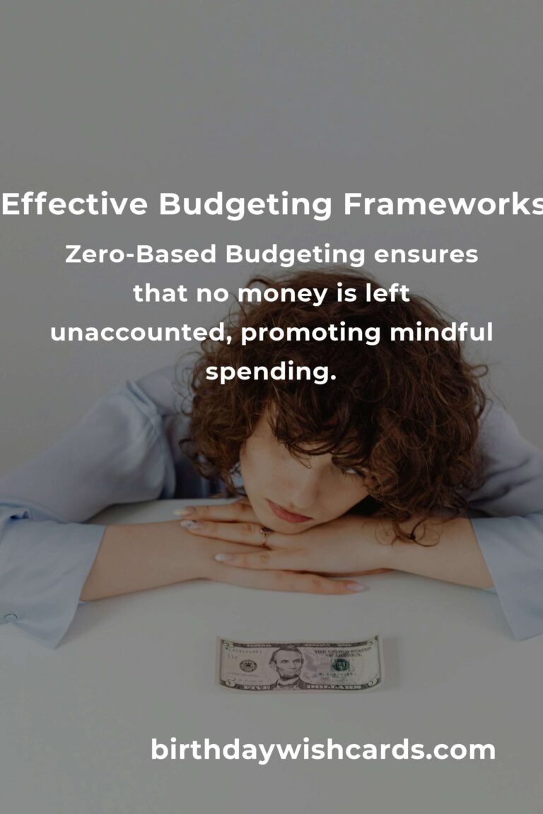 Top 8 Budgeting Frameworks Ideas to Enhance Financial Management