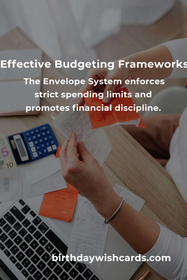 Top 8 Budgeting Frameworks Ideas to Enhance Financial Management