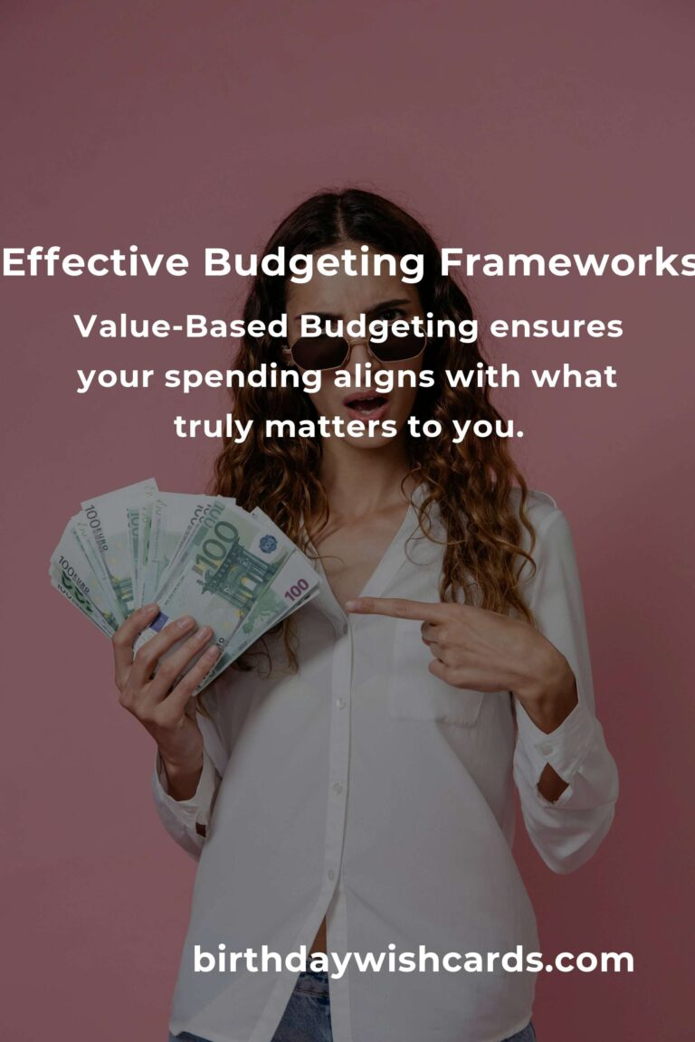 Top 8 Budgeting Frameworks Ideas to Enhance Financial Management