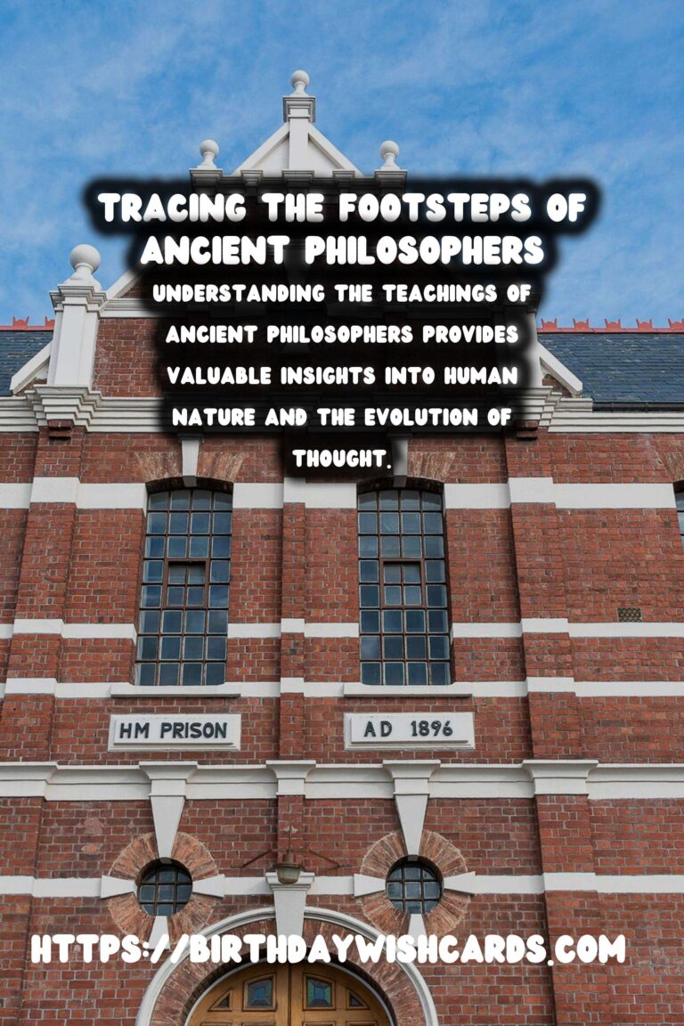 Tracing the Footsteps of Ancient Philosophers: Their Teachings