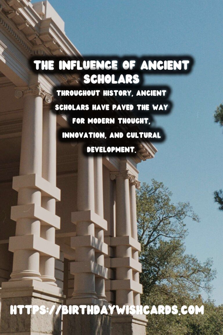 Tracing the Footsteps of Ancient Scholars: Their Enduring Influence