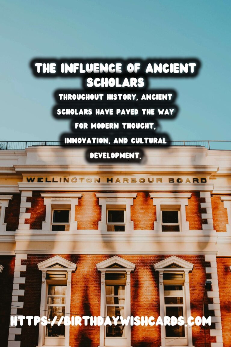 Tracing the Footsteps of Ancient Scholars: Their Enduring Influence