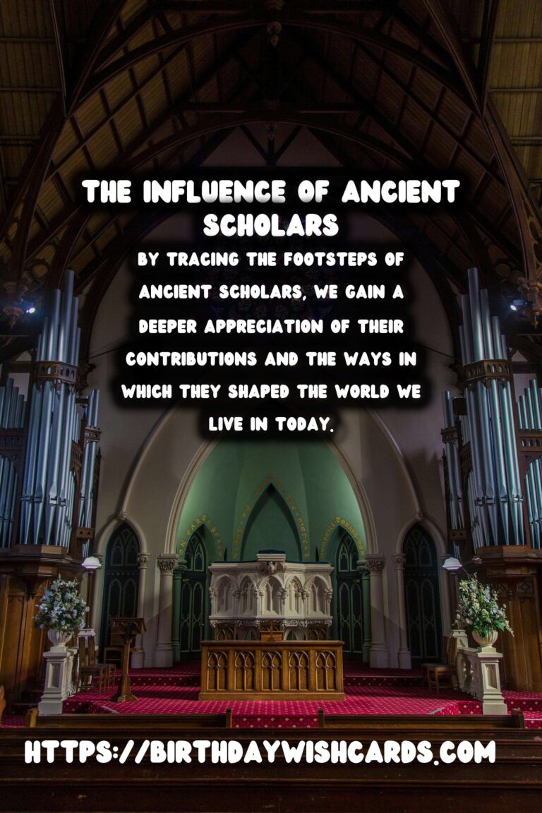 Tracing the Footsteps of Ancient Scholars: Their Enduring Influence