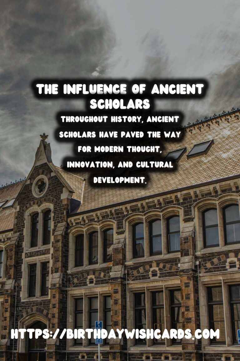 Tracing the Footsteps of Ancient Scholars: Their Enduring Influence