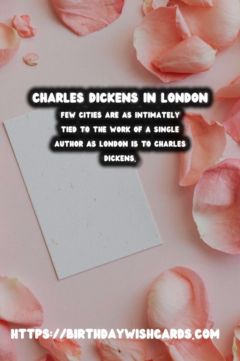 Tracing the Footsteps of Literary Figures: Dickens' London