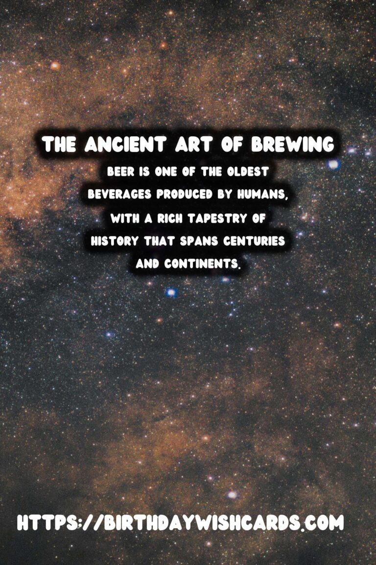 Tracing the History of Beer: From Ancient Grains to Craft Brews