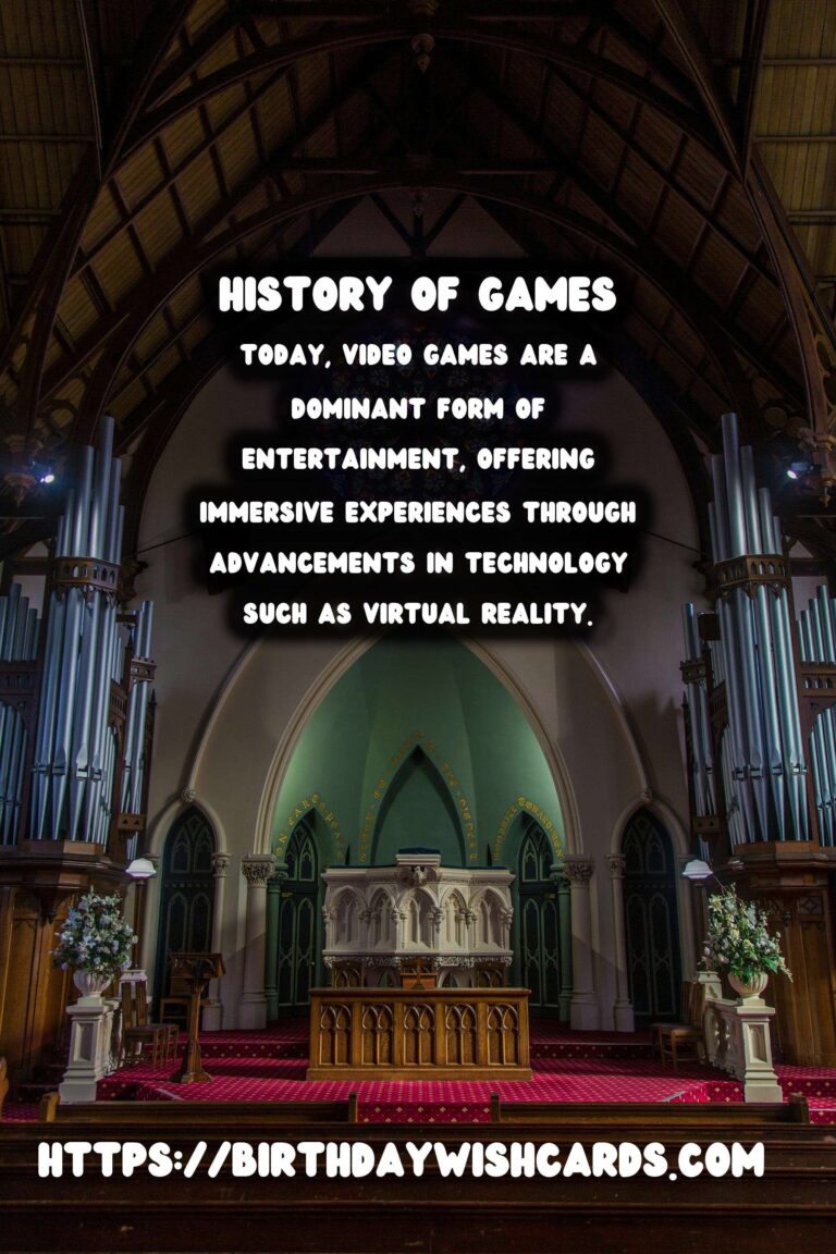 Tracing the History of Games: From Ancient Boards to Modern Video Games