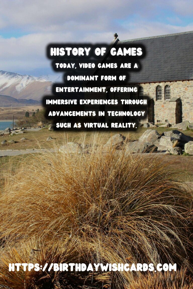 Tracing the History of Games: From Ancient Boards to Modern Video Games