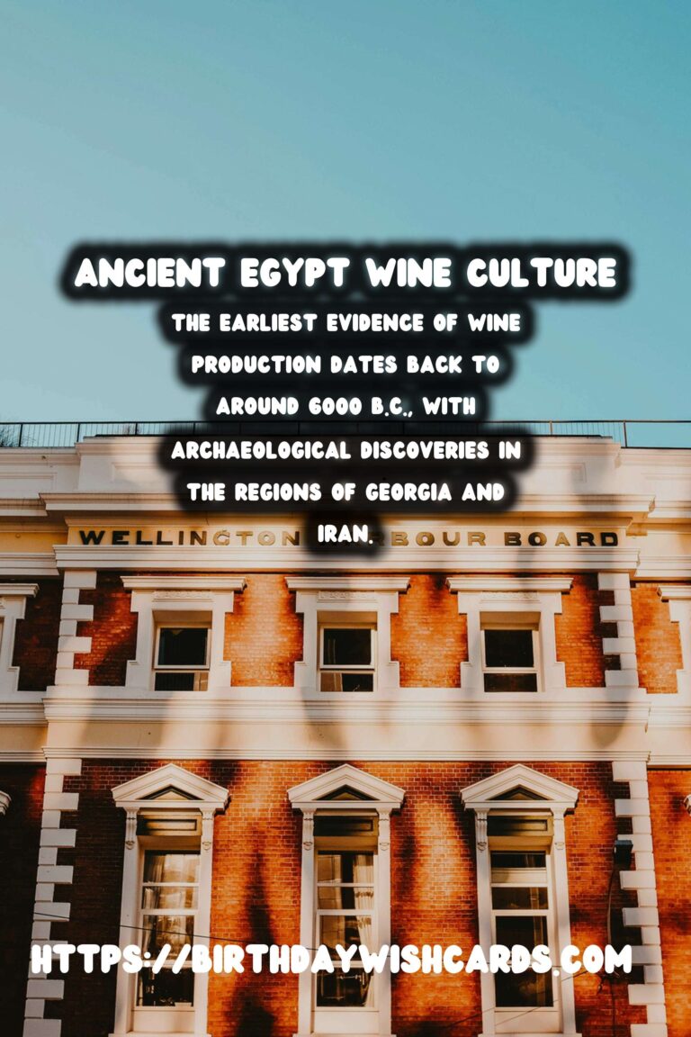 Tracing the History of Wine: From Ancient Egypt to Modern Vineyards