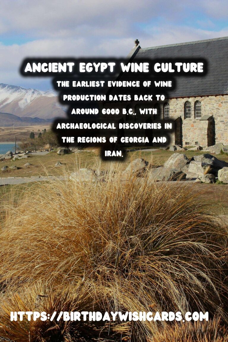 Tracing the History of Wine: From Ancient Egypt to Modern Vineyards