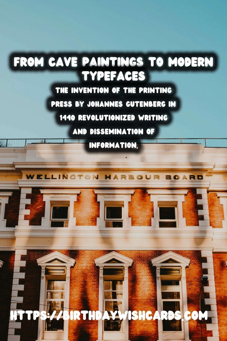 Tracing the History of Writing: From Cave Paintings to Modern Typefaces