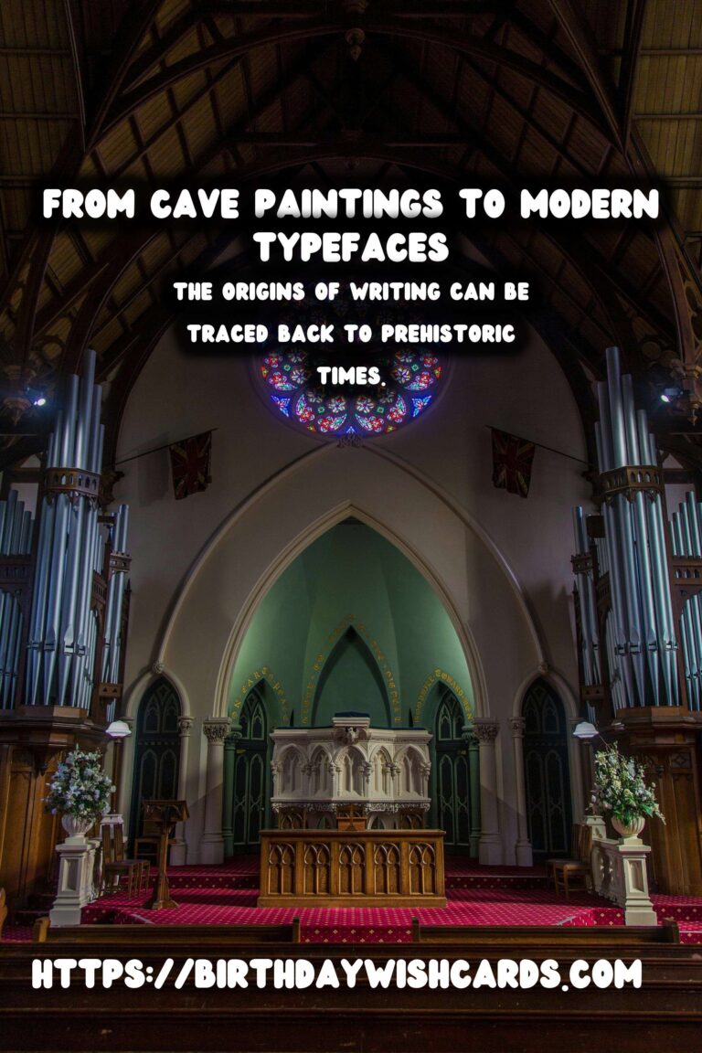 Tracing the History of Writing: From Cave Paintings to Modern Typefaces