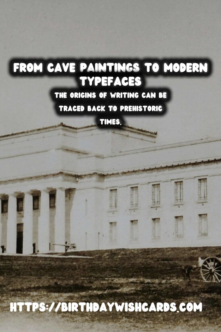 Tracing the History of Writing: From Cave Paintings to Modern Typefaces