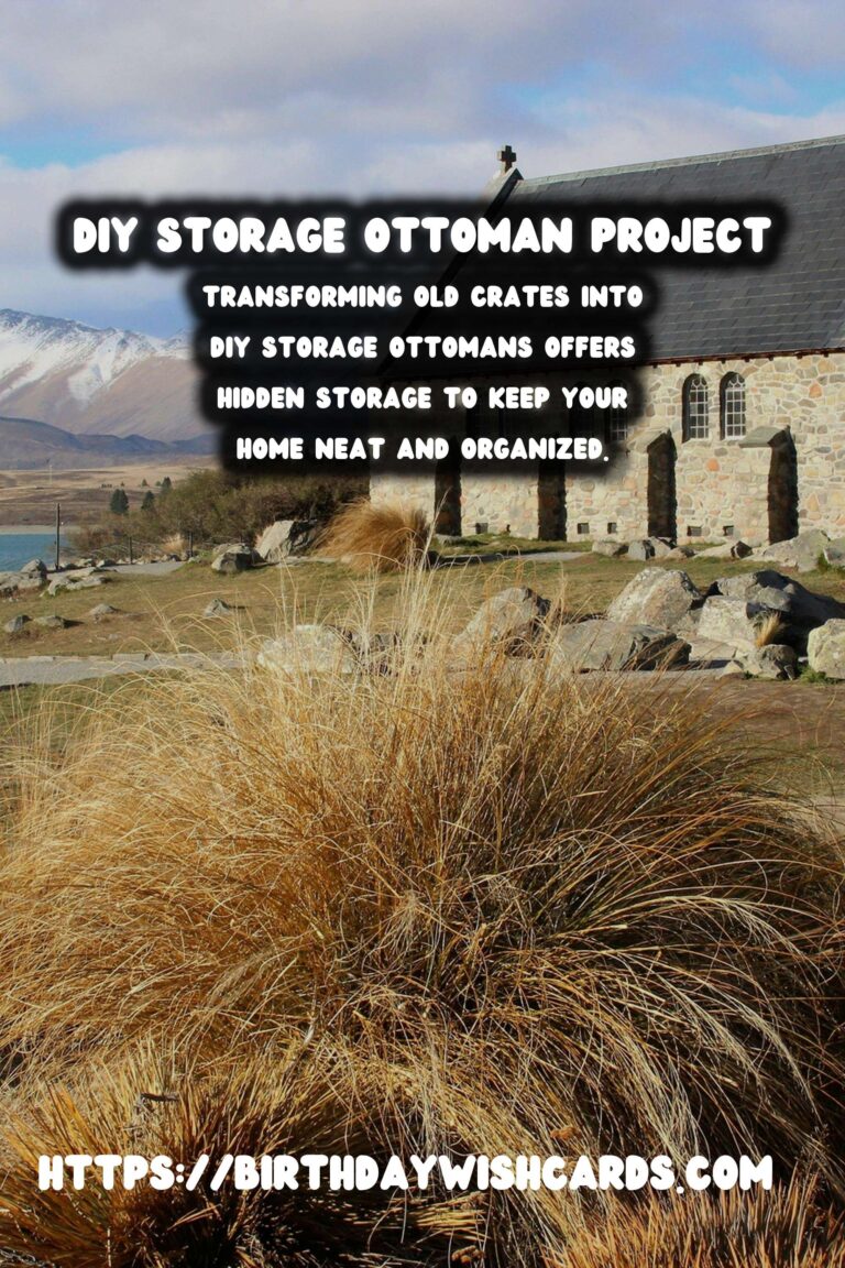 Transform Old Crates into Stylish DIY Storage Ottomans