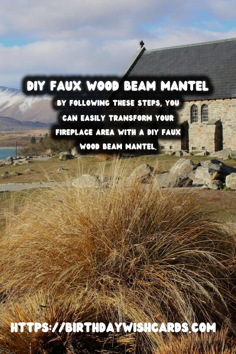 Transform Your Fireplace: How to Build a DIY Faux Wood Beam Mantel