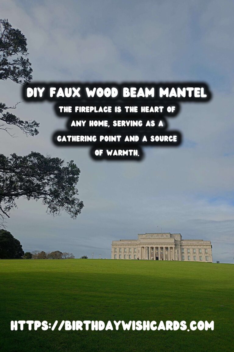 Transform Your Fireplace: How to Build a DIY Faux Wood Beam Mantel