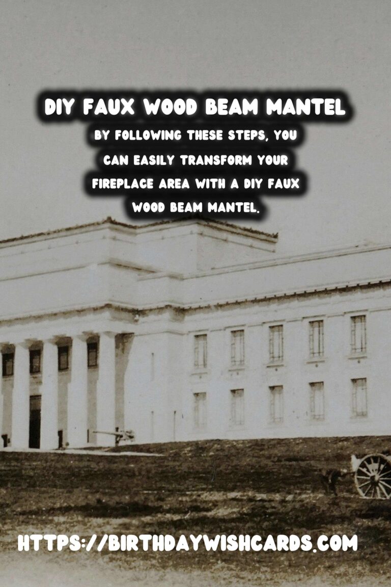 Transform Your Fireplace: How to Build a DIY Faux Wood Beam Mantel