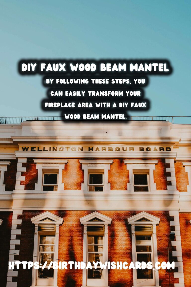 Transform Your Fireplace: How to Build a DIY Faux Wood Beam Mantel