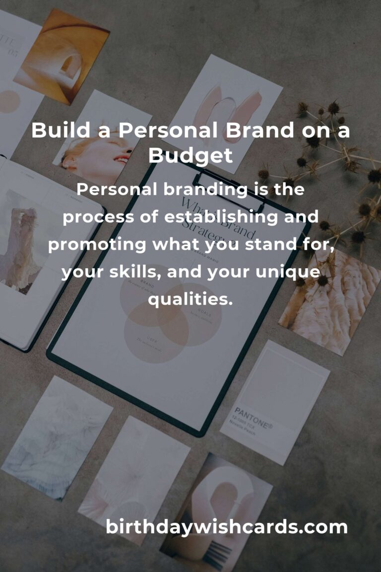 Transform Your Life with Budget-Friendly Personal Branding