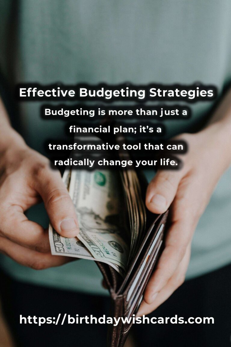 Transform Your Life with Budgeting: A Comprehensive Guide