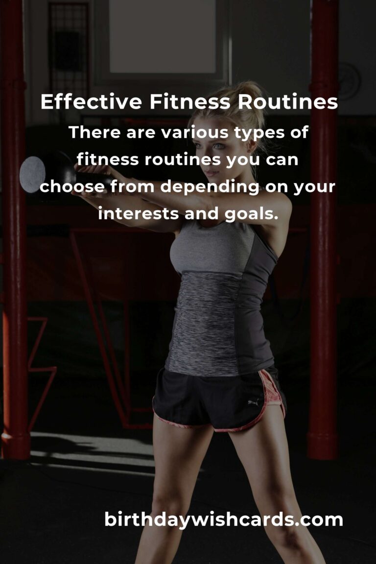 Transform Your Life with Effective Fitness Routines