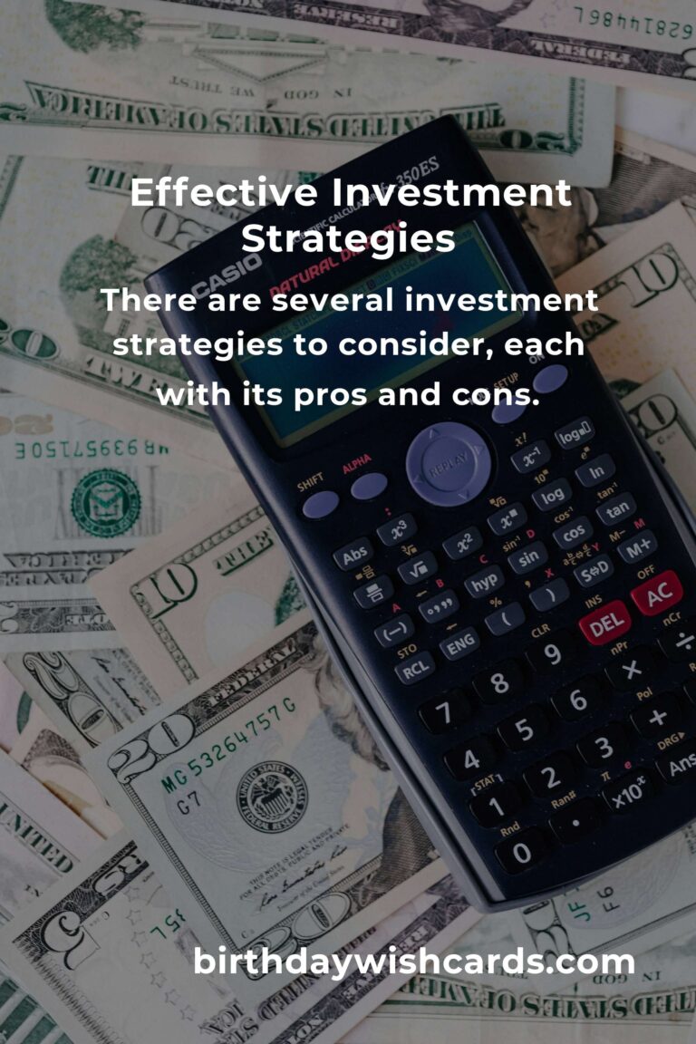 Transform Your Life with Effective Investment Strategies