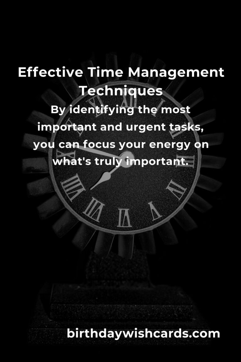 Transform Your Life with Effective Time Management Techniques