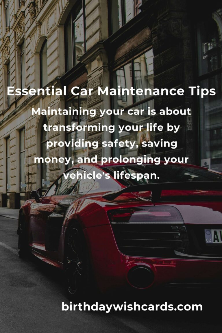 Transform Your Life with Essential Car Maintenance Methods