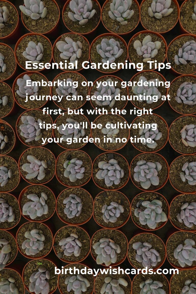 Transform Your Life with Essential Gardening Tips