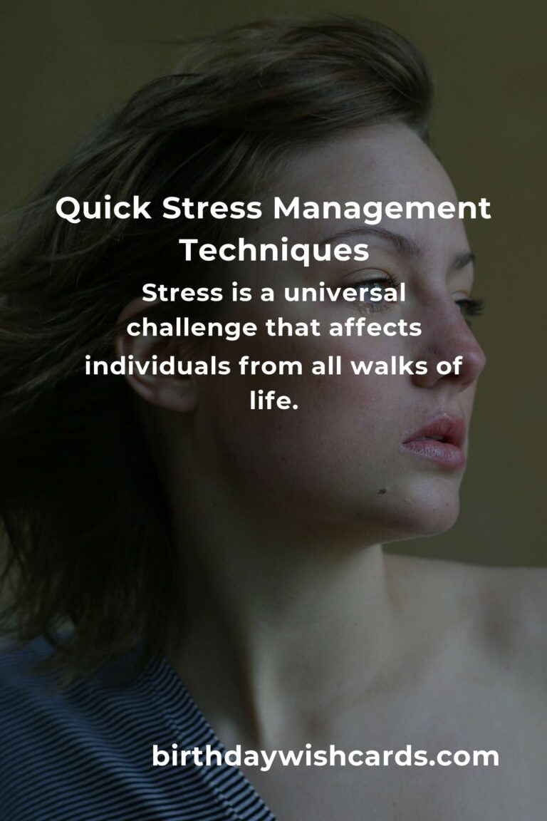 Transform Your Life with Quick Stress Management Techniques