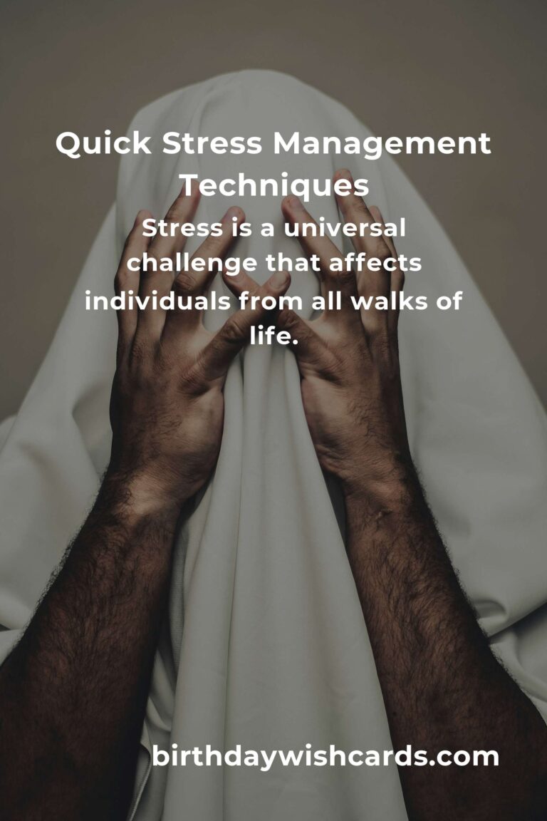 Transform Your Life with Quick Stress Management Techniques