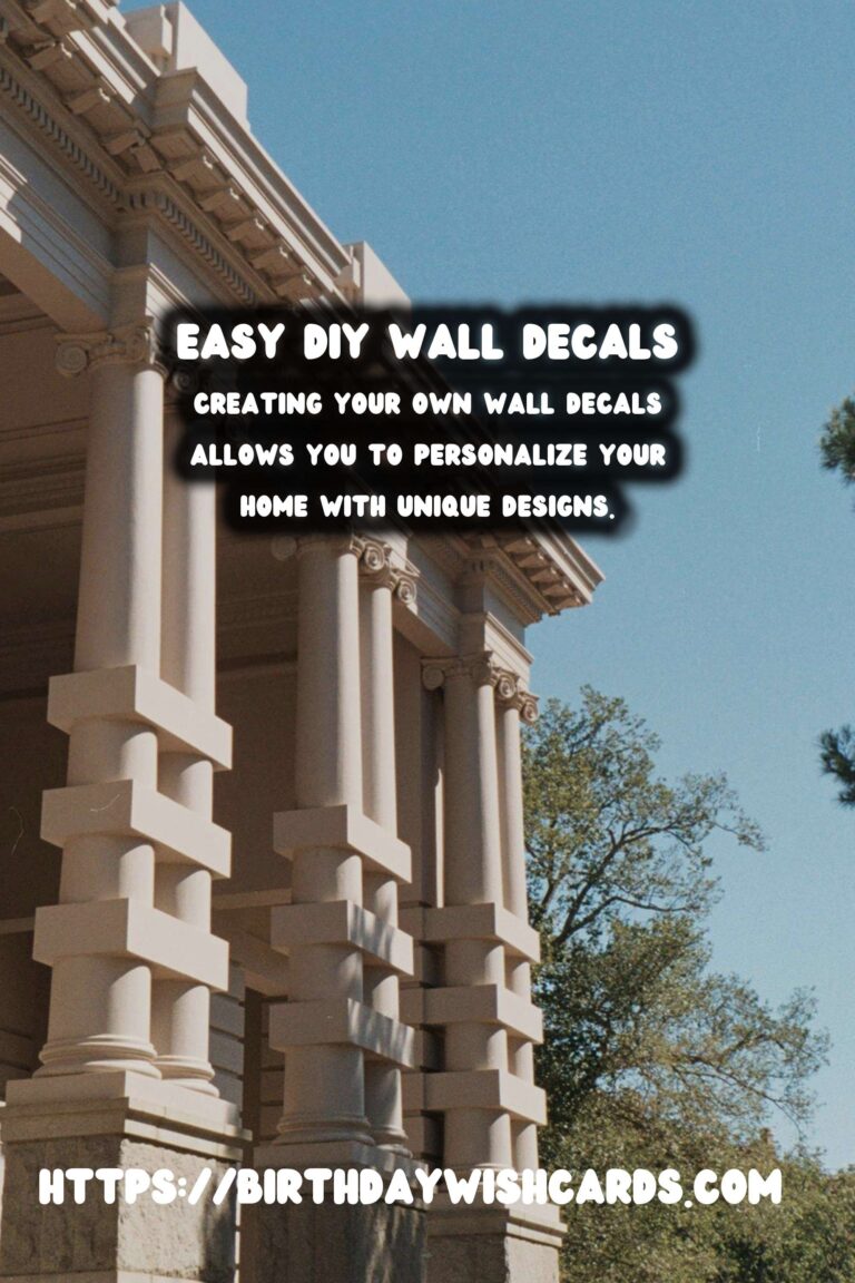 Transform Your Space: Easy DIY Wall Decals from Vinyl